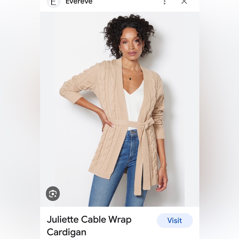 Juliette cable wrap cardigan